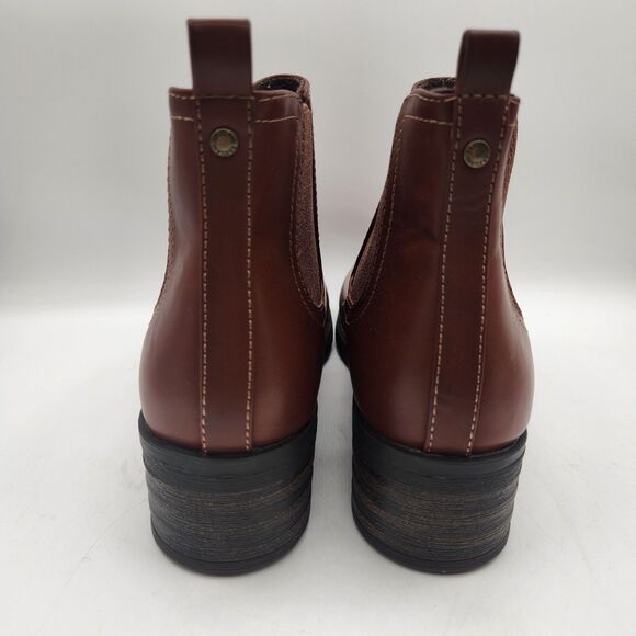 Eastland Womens 9.5M Jasmine Ankle Booties Brown Faux Leather Pull On Casual - Picture 3 of 16